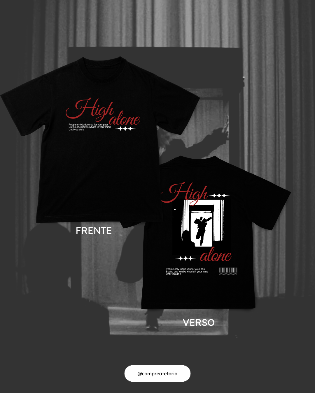 Camiseta High Alone Preta – Jackson Wang